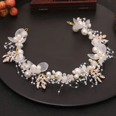 Faux Pearl Decor Hair Band Headpiece